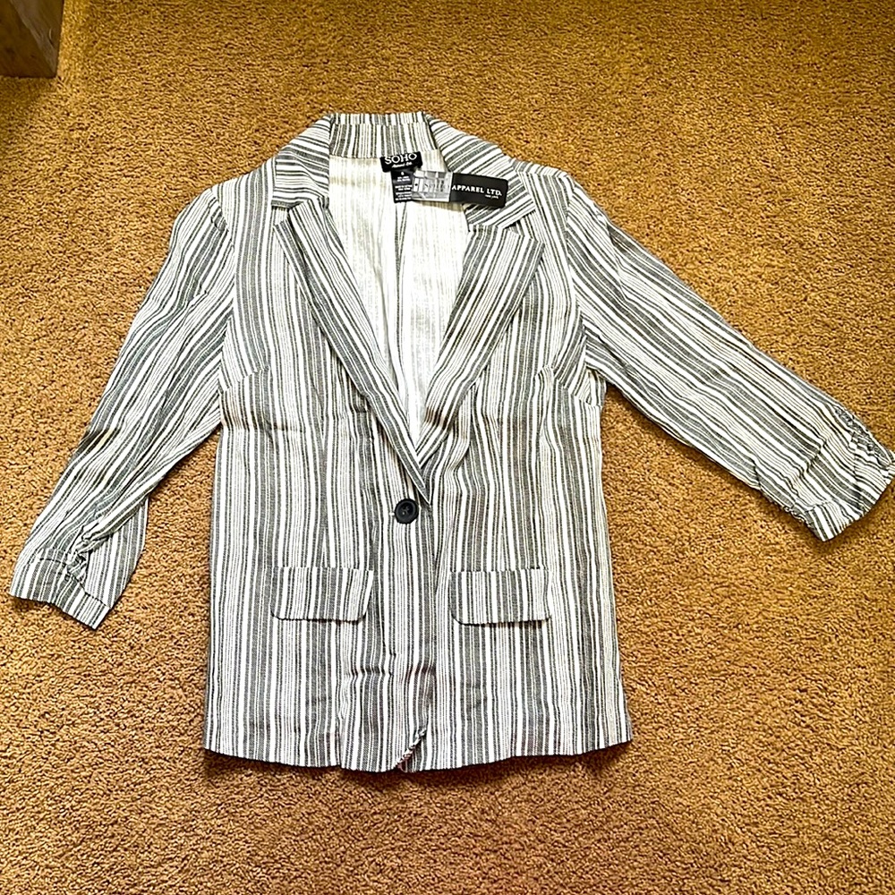 NWT S Linen blazer